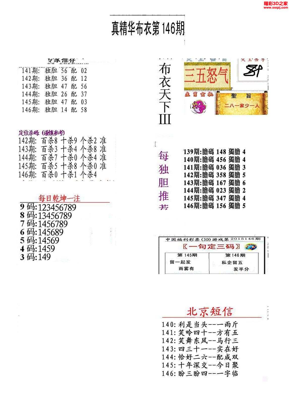 今日之谈，布衣天下，真精华123456