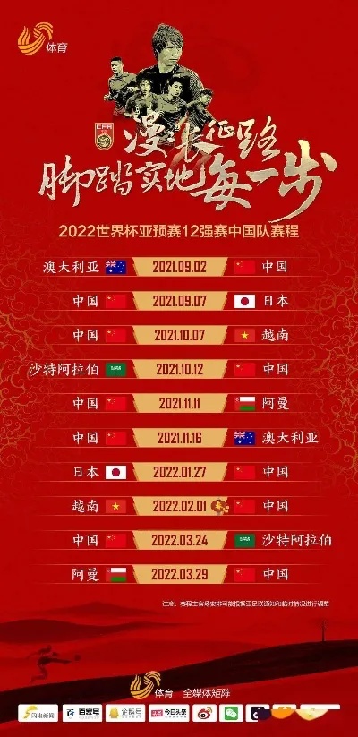 亚洲杯中国队赛程，逐梦绿茵，共赴荣耀之旅